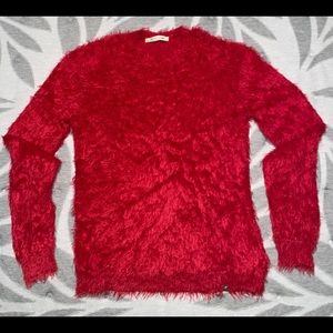 1017 Alyx 9SM soft Mohair crewneck sweater in red